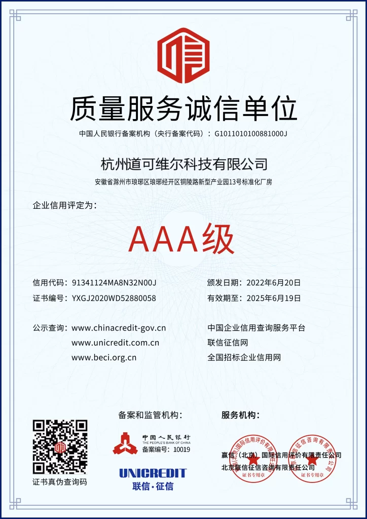 DECOWELL Film Certifications