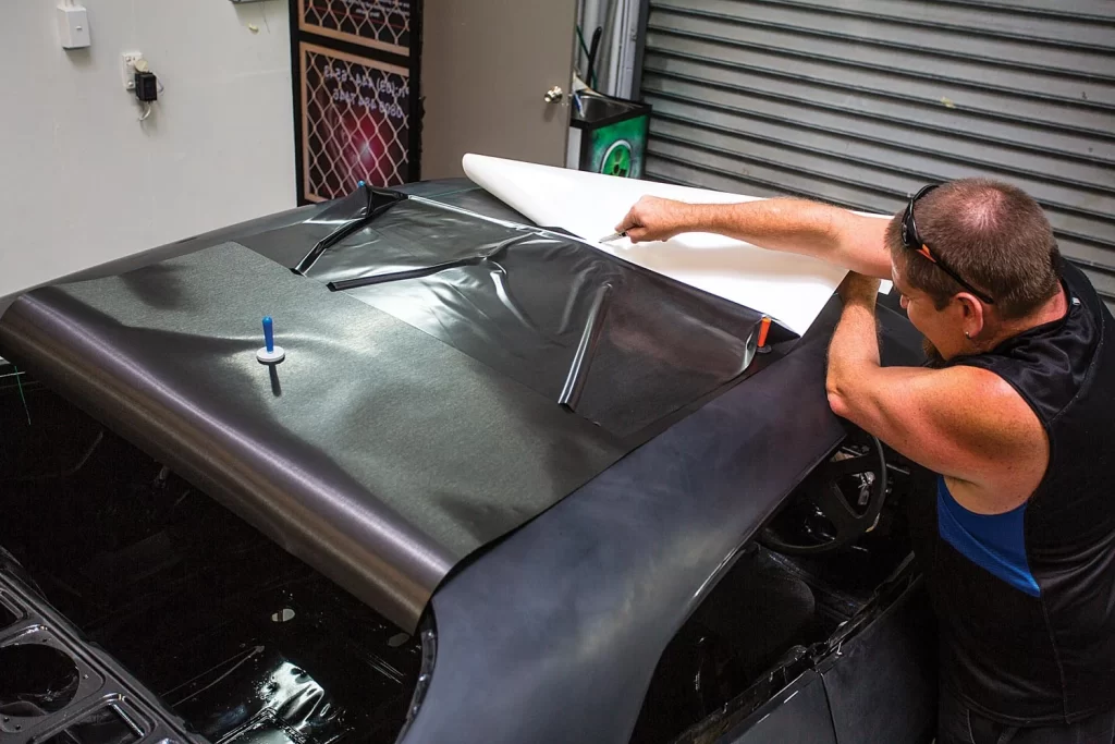 Installing Vinyl Wrap on a Car