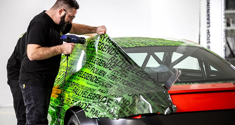 Installing Vinyl Wrap on a Car