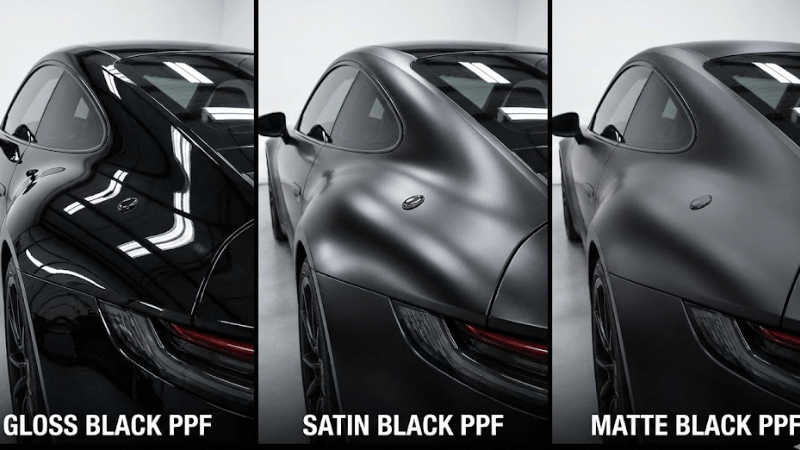 Black Automotive PPF for a Flawless Show-Car Finish