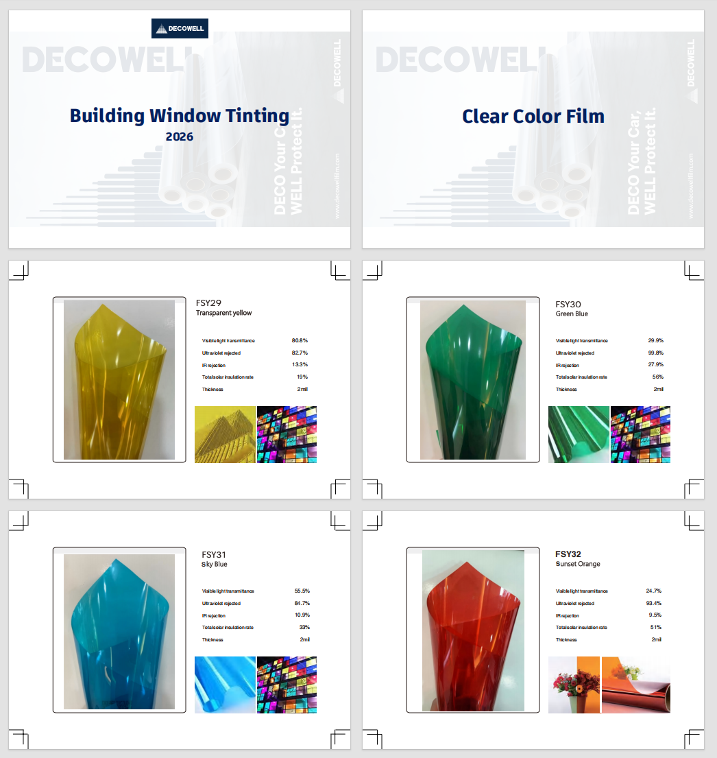 Decowell Building Window Tinting Catalog