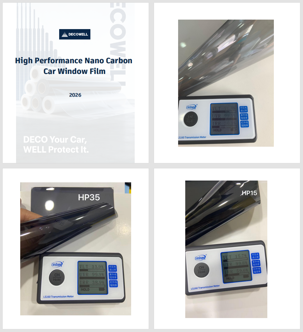 Decowell High Performance Nano Carbon Car Window Film Catalog