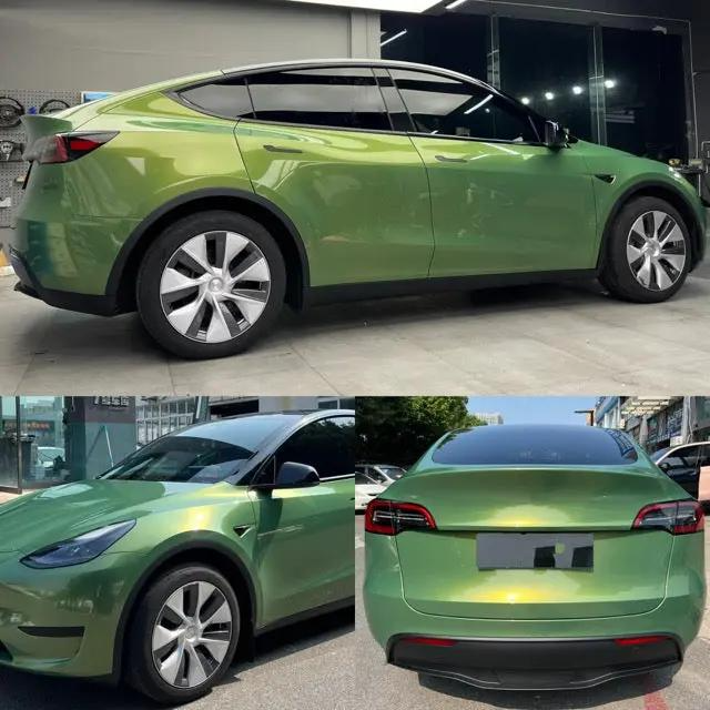 Rainbow Emerald: The Color-Shifting Car Wrap That Turns Roads Into Runways