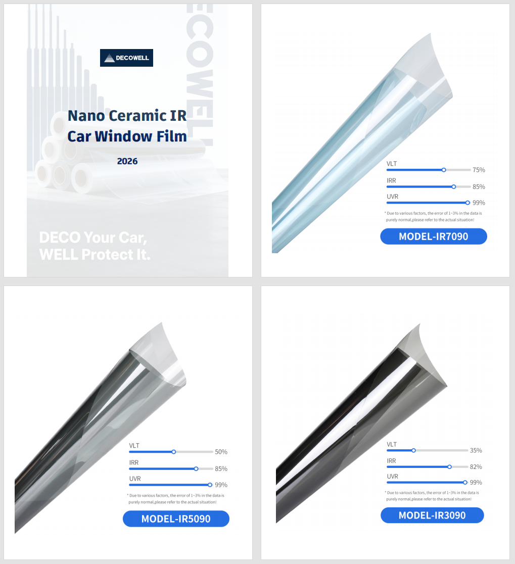 Decowell Nano Ceramic IR Car Window Film Catalog